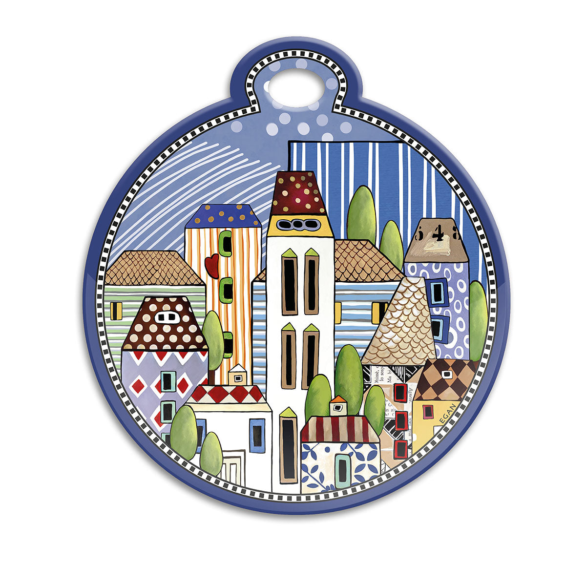 Sottopentola Paese Mio Blu 17x19